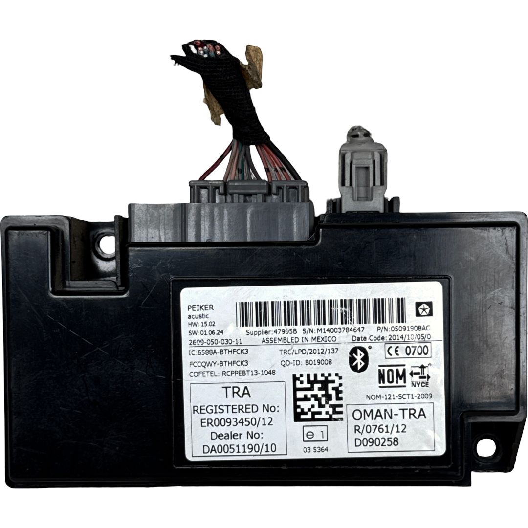 2013-2016 Dodge Dart Communication Telematics Interface Module OEM 05091908AC - Photo 2