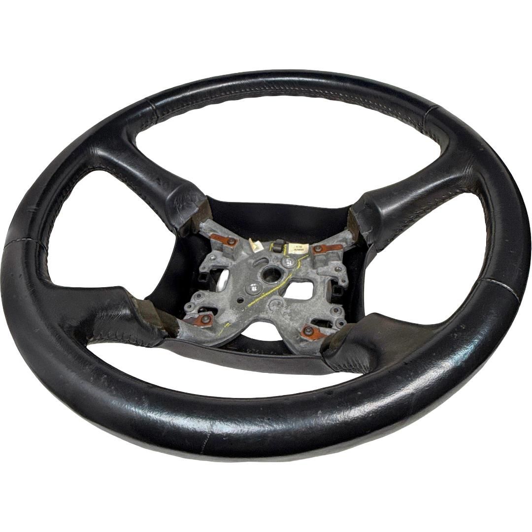 1999-2002 Chevrolet Silverado 1500 Black Leather Steering Wheel OEM 16759151 - Photo 4