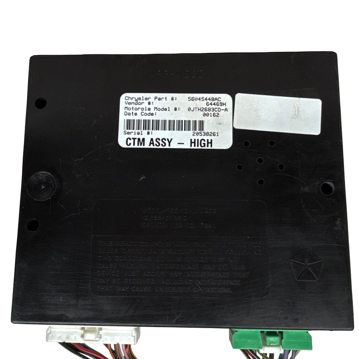 2000-2001 Dodge Ram 1500 Central Timing Module CTM OEM 56045448AC - Photo 2