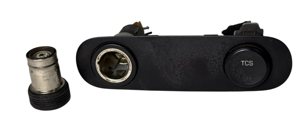 Traction Control Switch w/ 12V Lighter Socket Bezel 4L3Z-15A860-AAW for 2004-2008 Ford F-150 — 4L3Z-15A860-AAW