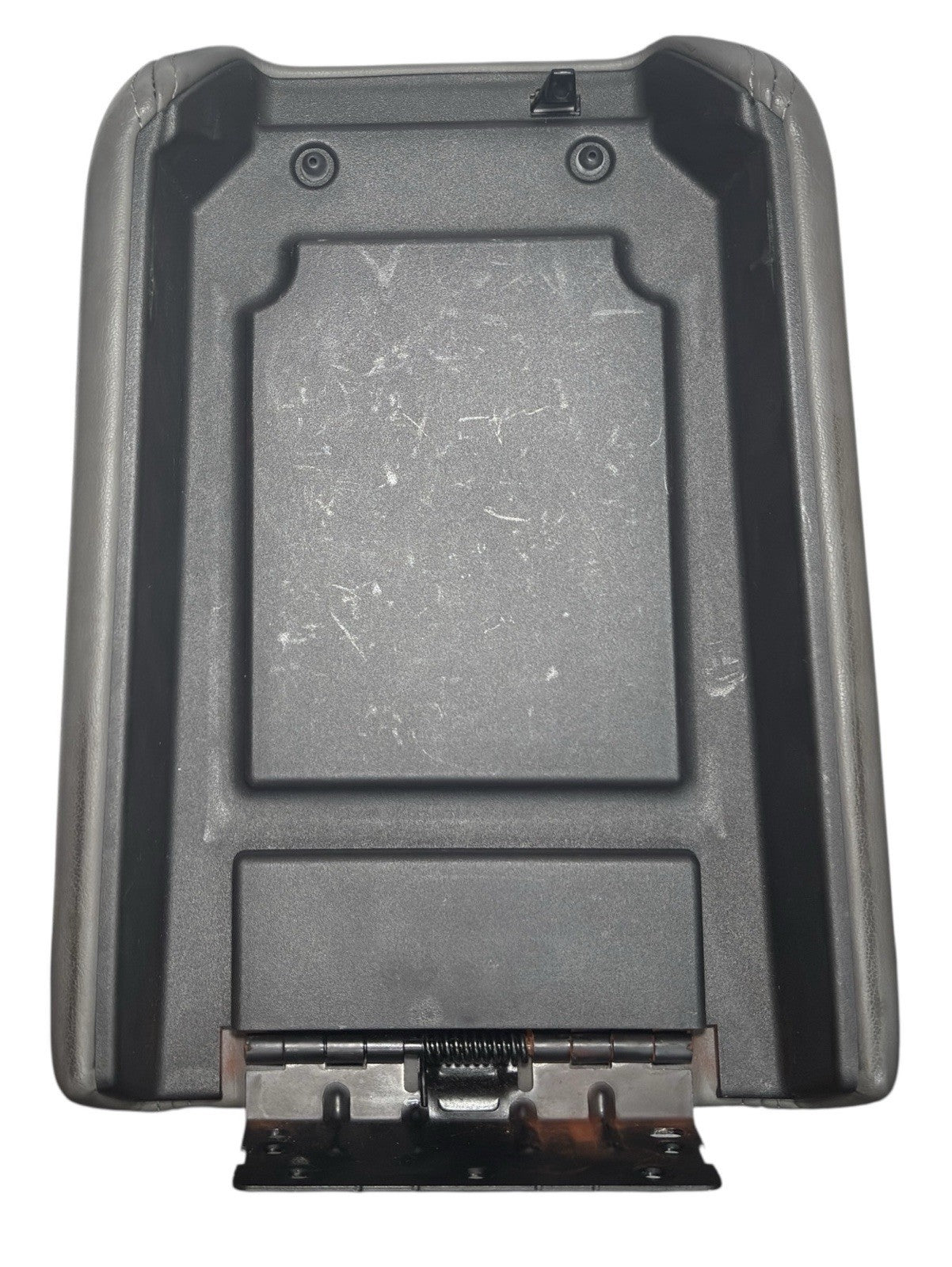 07-17 Acadia Traverse Enclave Console Lid Armrest Gray Leather OEM Hinge Latch