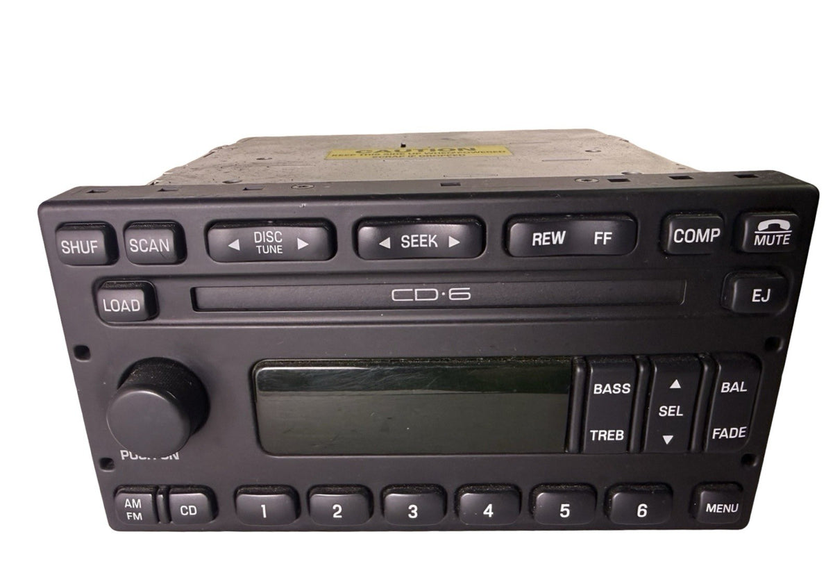 2000-2005 Ford AM FM 6 Disc CD Player Radio 1C3F-18C815-AB Tested OEM