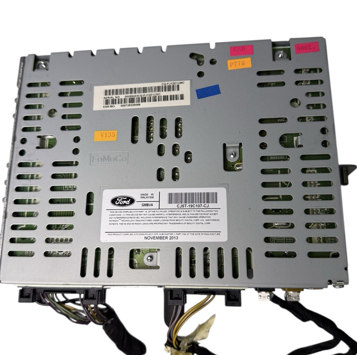 CD Player Radio Receiver Mechanism CJ5T-19C107-CJ for 2013-2014 Ford Escape — photo 8