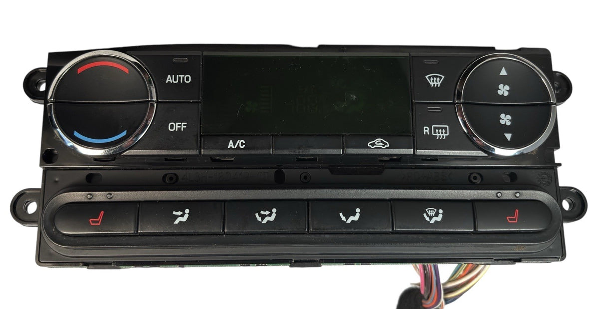 OEM 2008 Ford F-150 Digital A/C Heater Climate Control Panel w/ Pigtails — Part# 8L3418C612DA