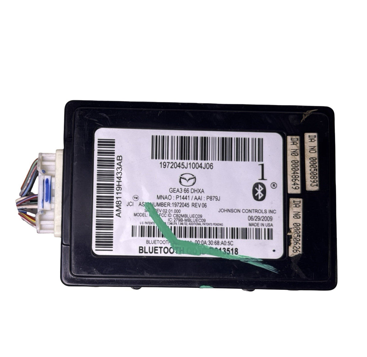 6 Bluetooth Communication Module AM81 19H433 AB AM8119H433AB for 2009-2013 Mazda — AM81‑19H433‑AB
