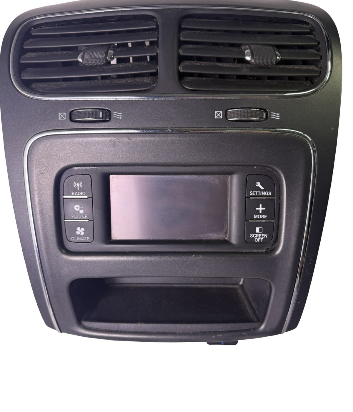 Radio Bezel Dash Trim w/ Vents – 4.3" Display for 2011-2019 Dodge Journey — 1RE271XPAE
