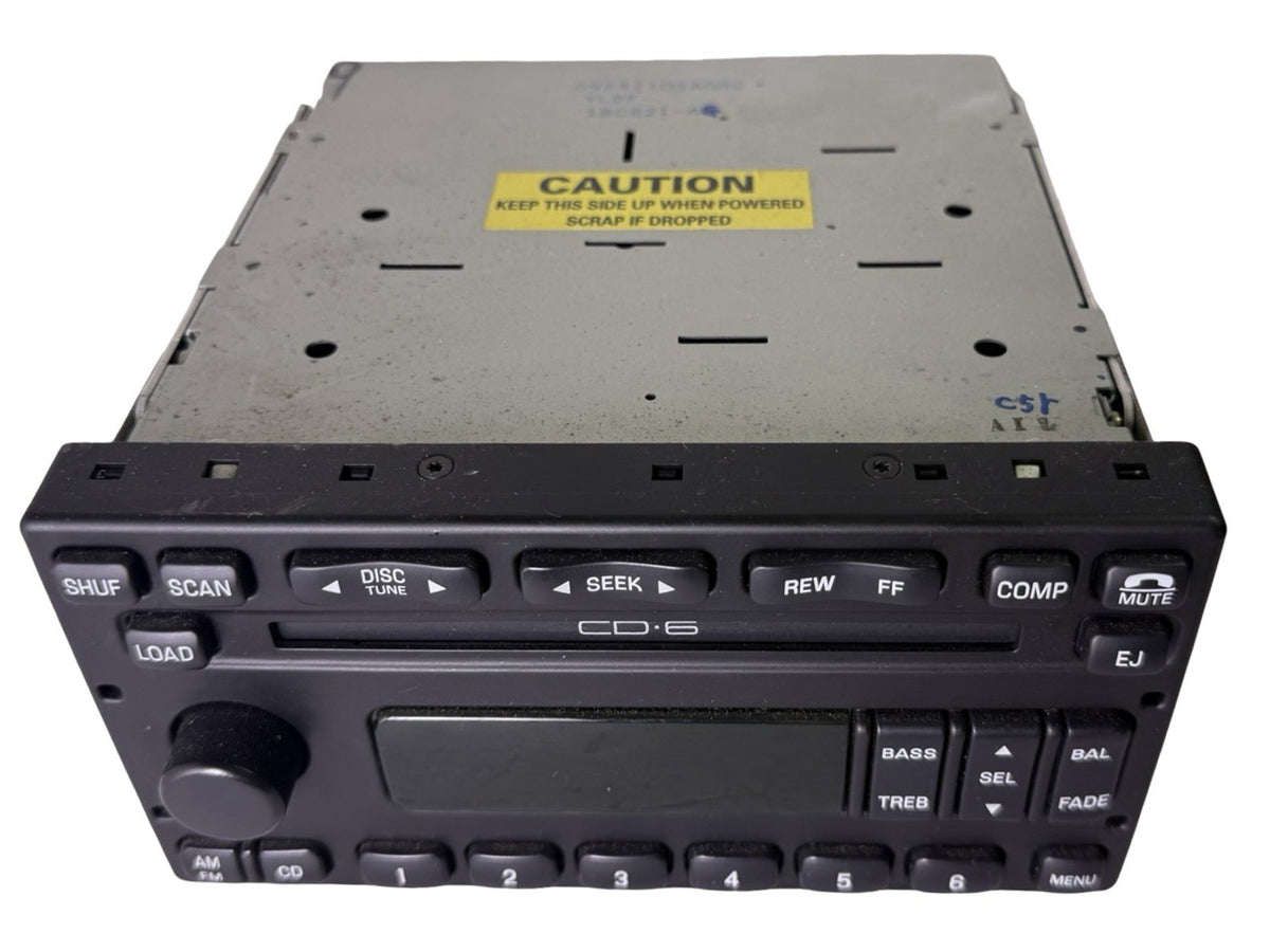 2000-2005 Ford AM FM 6 Disc CD Player Radio 1C3F-18C815-AB Tested OEM