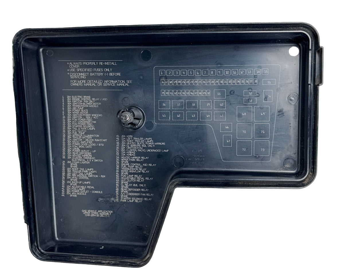 2002-2005 Dodge Ram 1500 TIPM Lid OEM 7240-1894-30 - Photo 7
