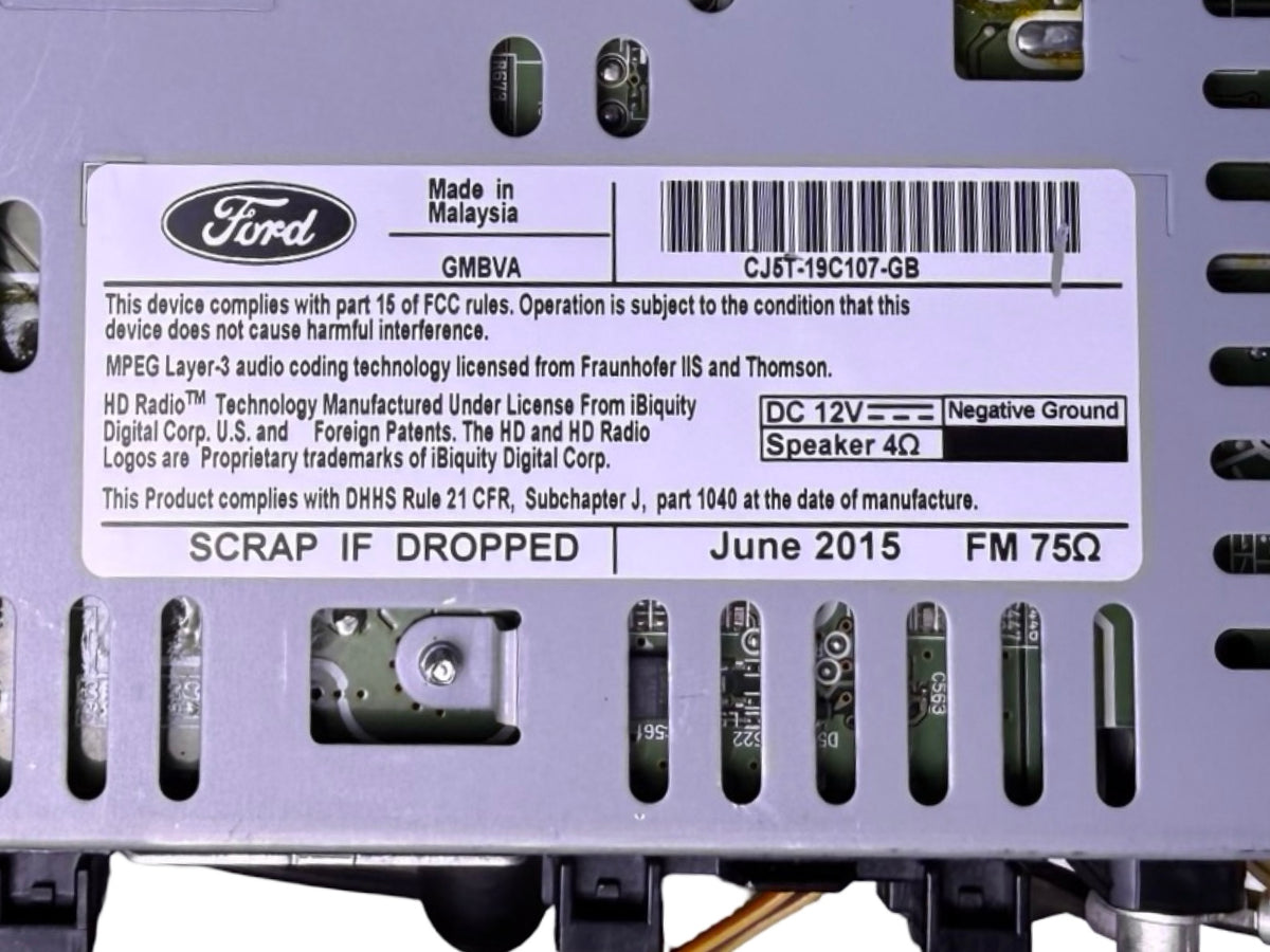 2015-2019 Ford Escape AM FM CD Player Radio Receiver CJ5T19C107GB OEM