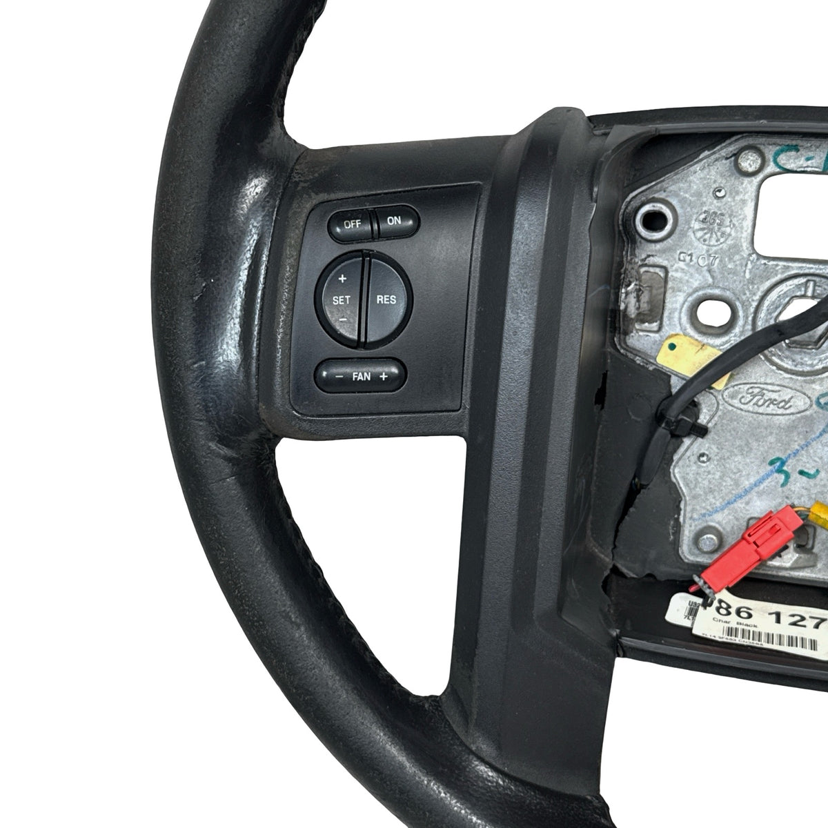 2007-2014 Ford Expedition Leather and Wood Steering Wheei OEM 7L143F563CN35B8 - Photo 7