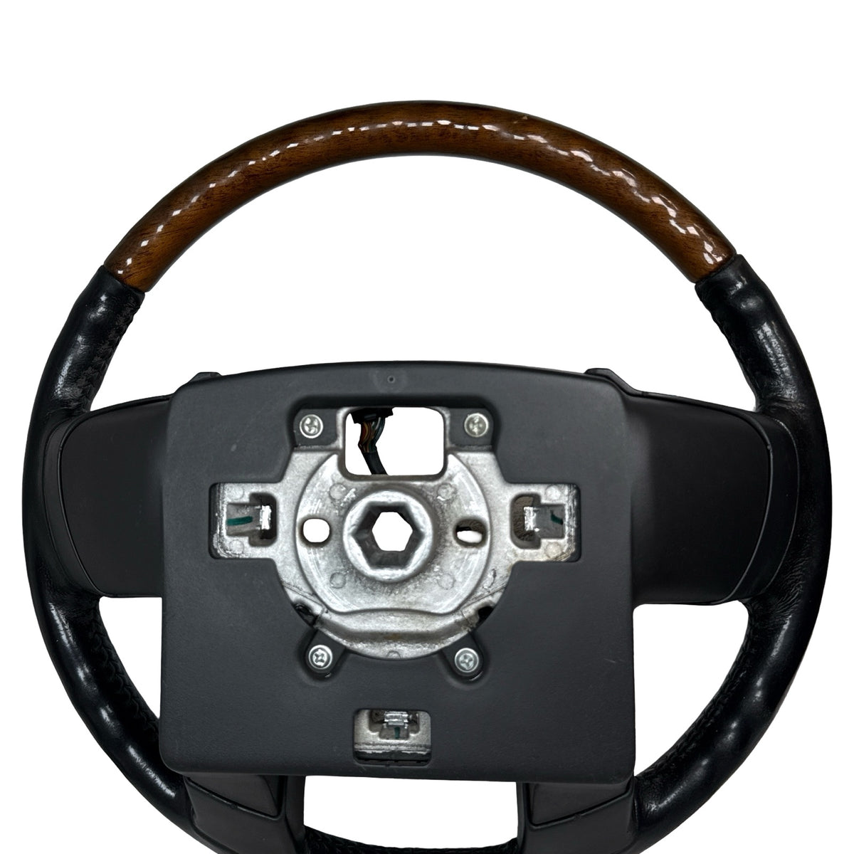 2007-2014 Ford Expedition Leather and Wood Steering Wheei OEM 7L143F563CN35B8 - Photo 11