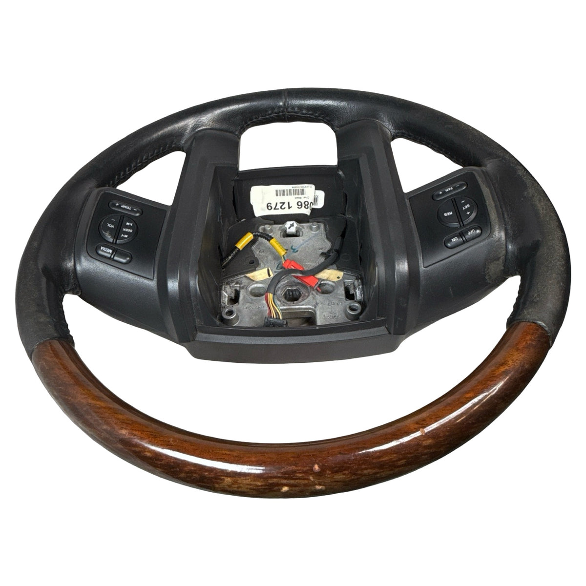 2007-2014 Ford Expedition Leather and Wood Steering Wheei OEM 7L143F563CN35B8 - Photo 14