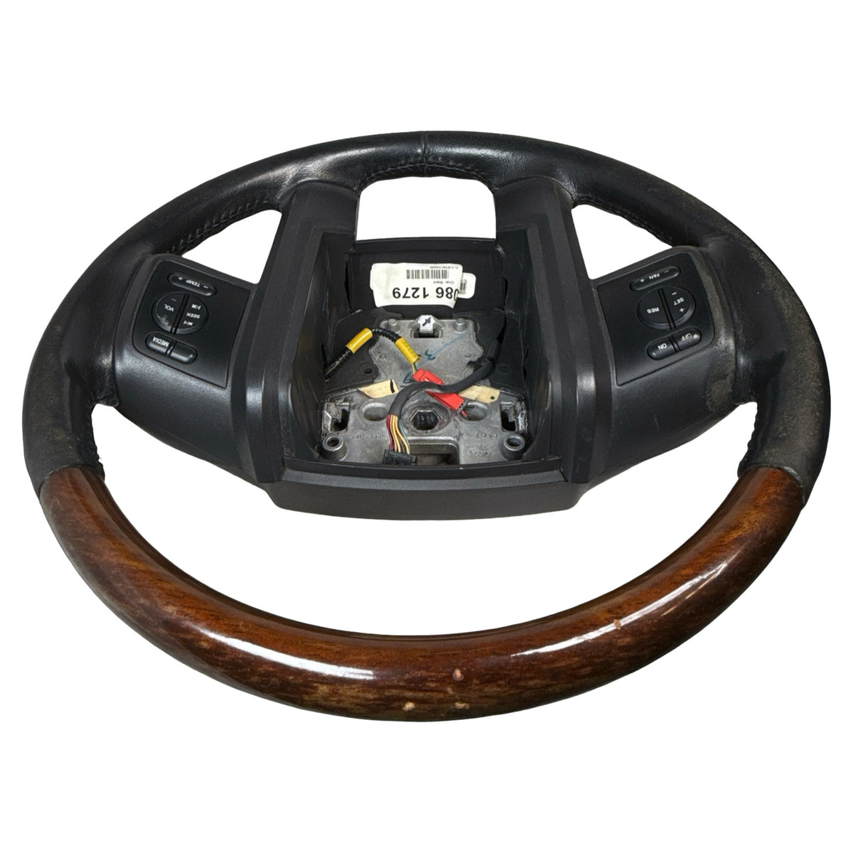 2007-2014 Ford Expedition Leather and Wood Steering Wheei OEM 7L143F563CN35B8 - Photo 16