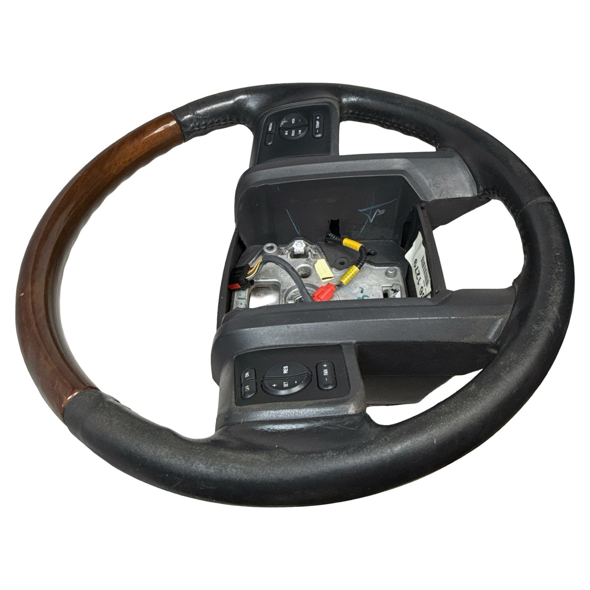 2007-2014 Ford Expedition Leather and Wood Steering Wheei OEM 7L143F563CN35B8 - Photo 19