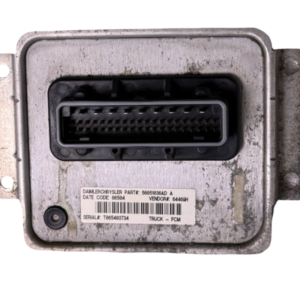 2005 Dodge Ram Front Control Module FCM 56051036AD OEM