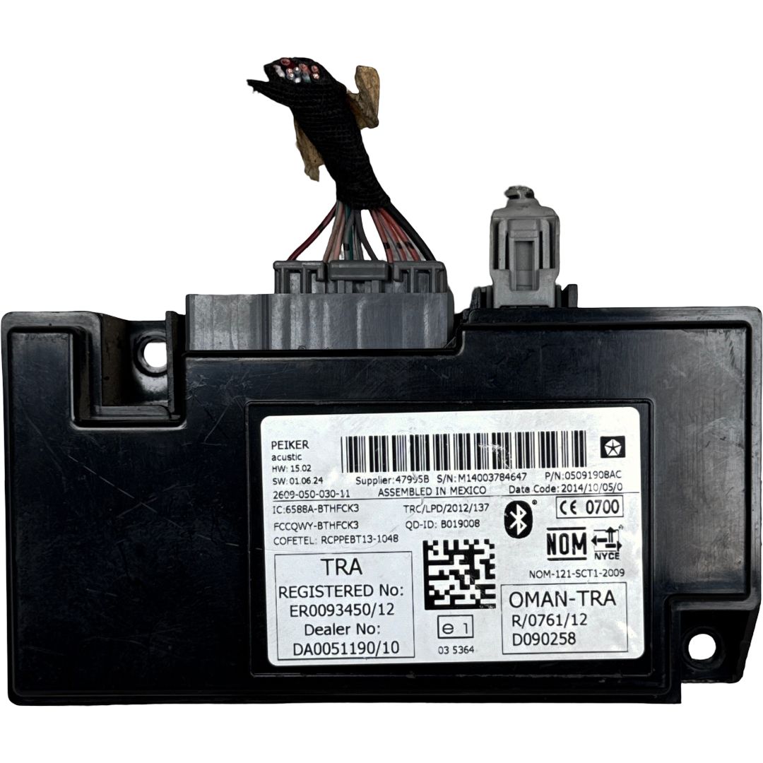 2013-2016 Dodge Dart Communication Telematics Interface Module OEM 05091908AC - Photo 1