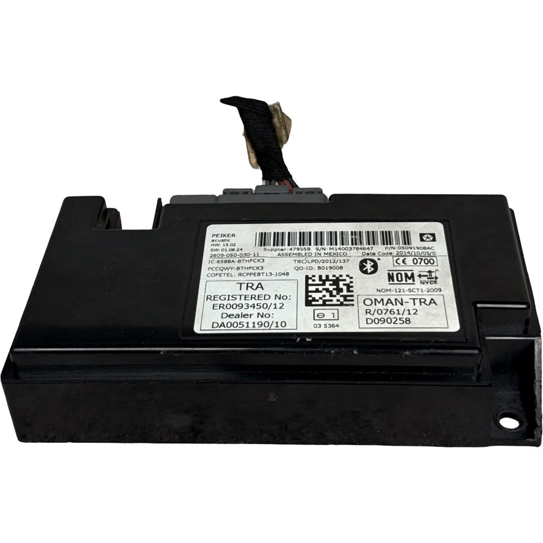 2013-2016 Dodge Dart Communication Telematics Interface Module OEM 05091908AC - Photo 7