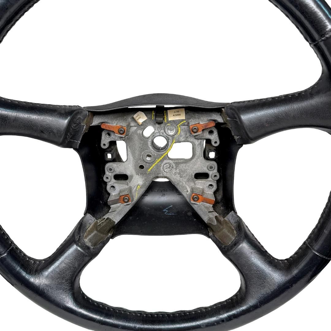 1999-2002 Chevrolet Silverado 1500 Black Leather Steering Wheel OEM 16759151 - Photo 2
