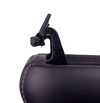 OEM 11–21 Grand Cherokee / Durango Black Leather w/ White Stitching Console Lid