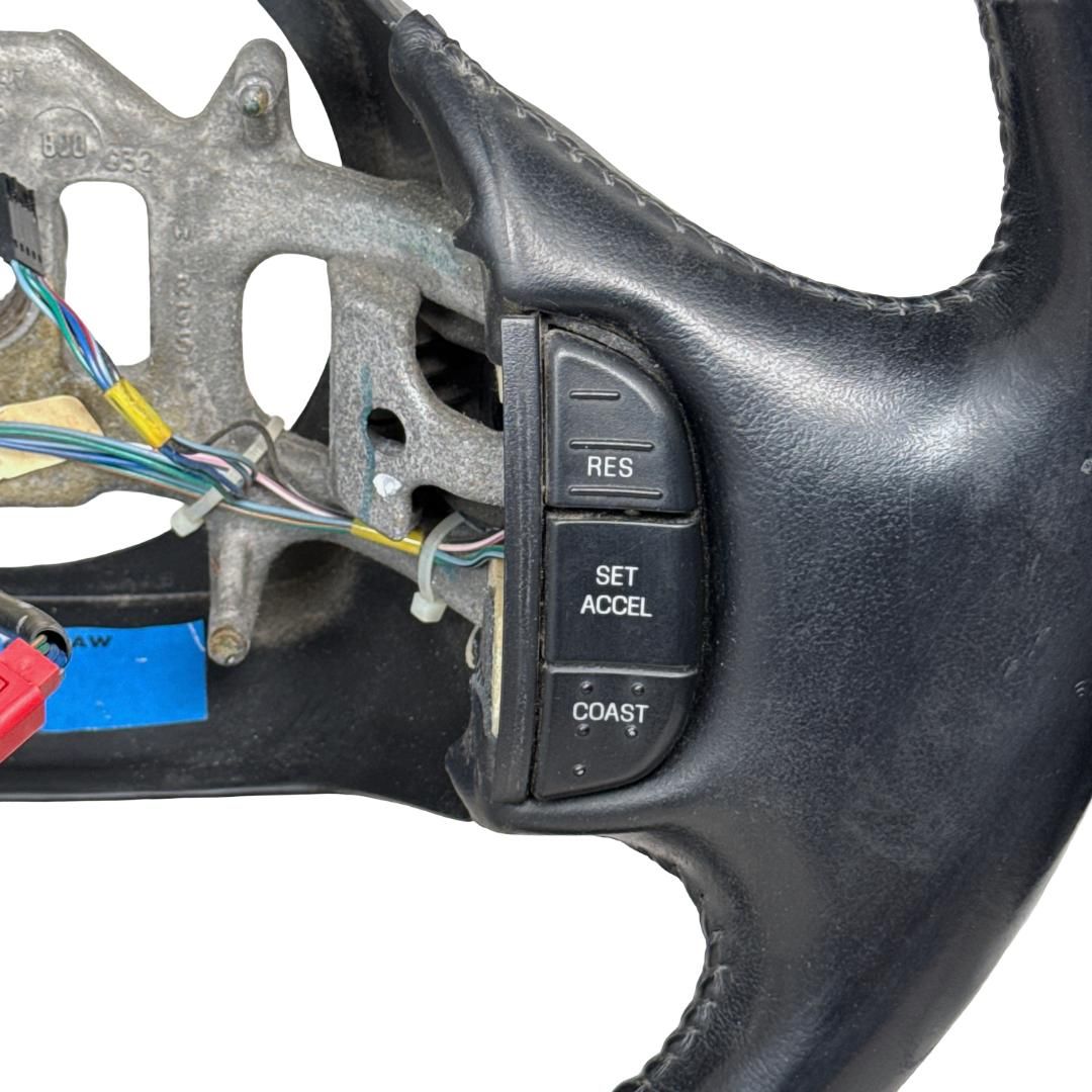 1997-2003 Ford F-150 Black Leather Steering Wheel w Cruise OEM 2L34-3F563-BAW - Photo 5