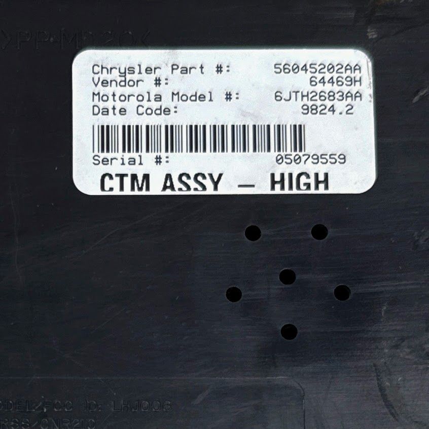 1998 Dodge Ram 1500 Central Timing Module CTM OEM 56045202AA - Photo 12