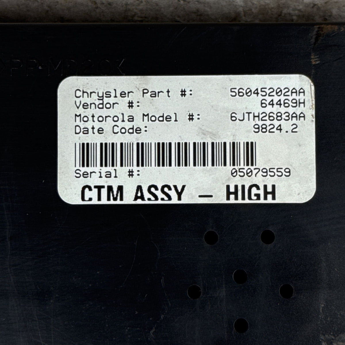 1998 Dodge Ram 1500 Central Timing Module CTM OEM 56045202AA - Photo 13
