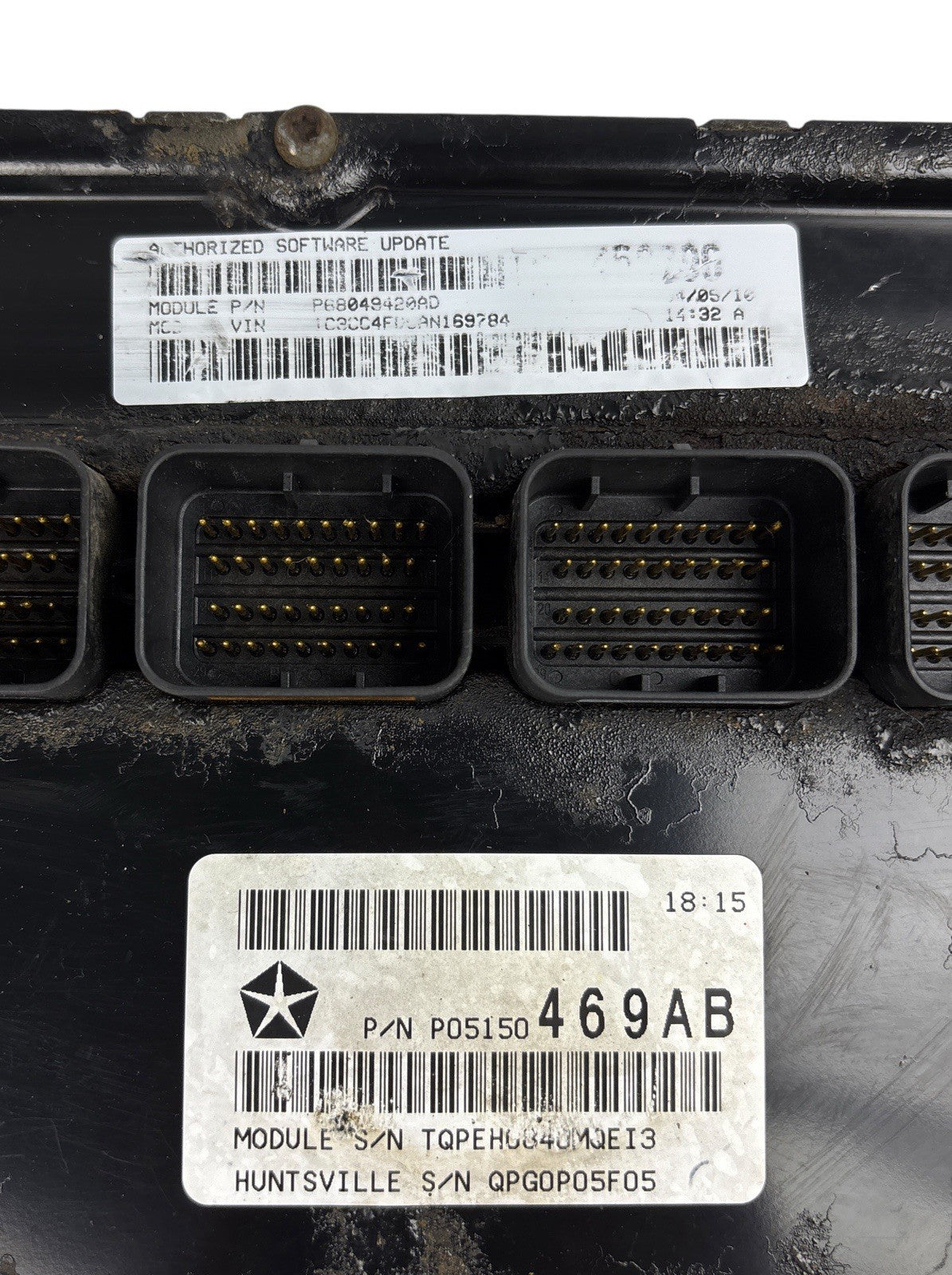 Chrysler Sebring ECM ECU 2.7L V6 Engine Computer 68049420AD for 2007-2010 Dodge Avenger — photo 3