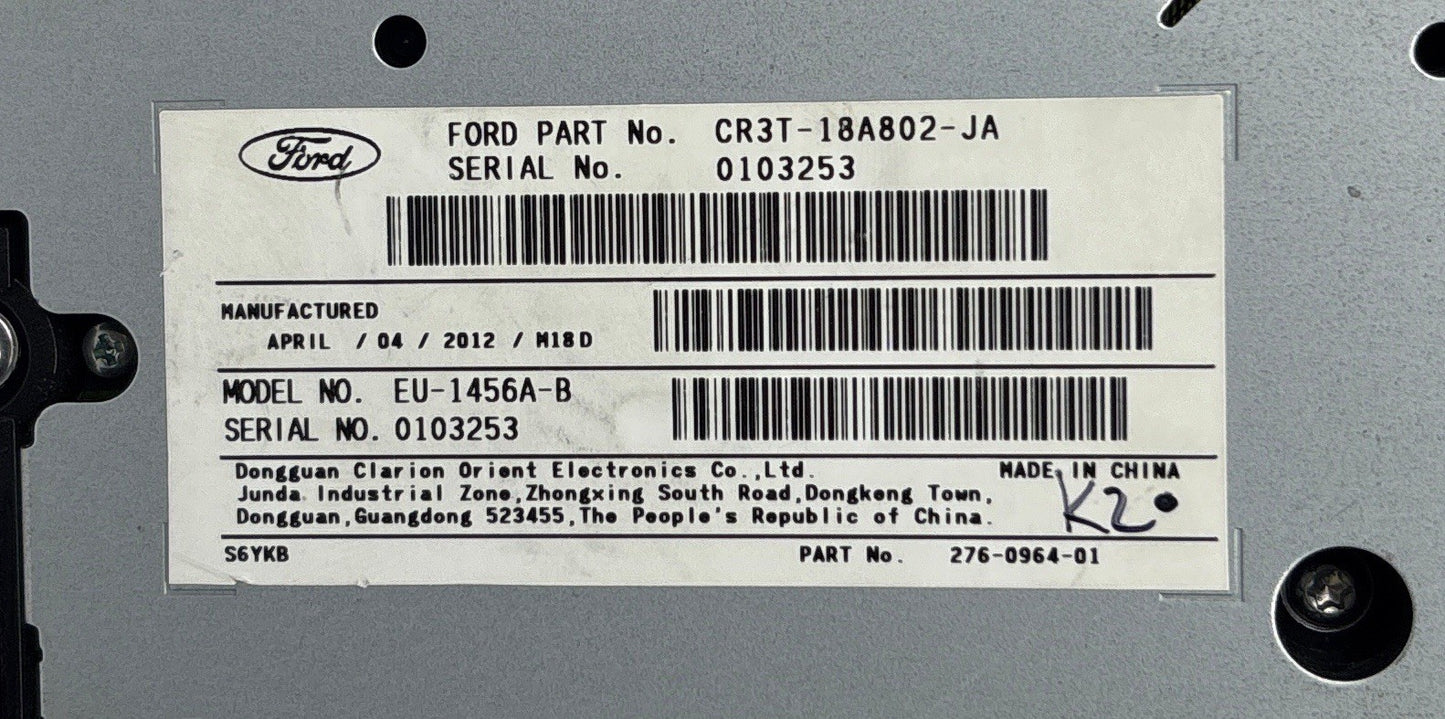 11–14 Mustang Radio Climate Control Faceplate CR3T-18A802-JA OEM No Heated Seats