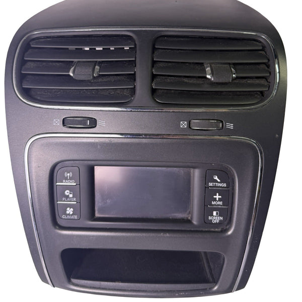 2011-2019 Dodge Journey Radio Dash Bezel w/ Vents 4.3" Display 1RE271XPAE OEM