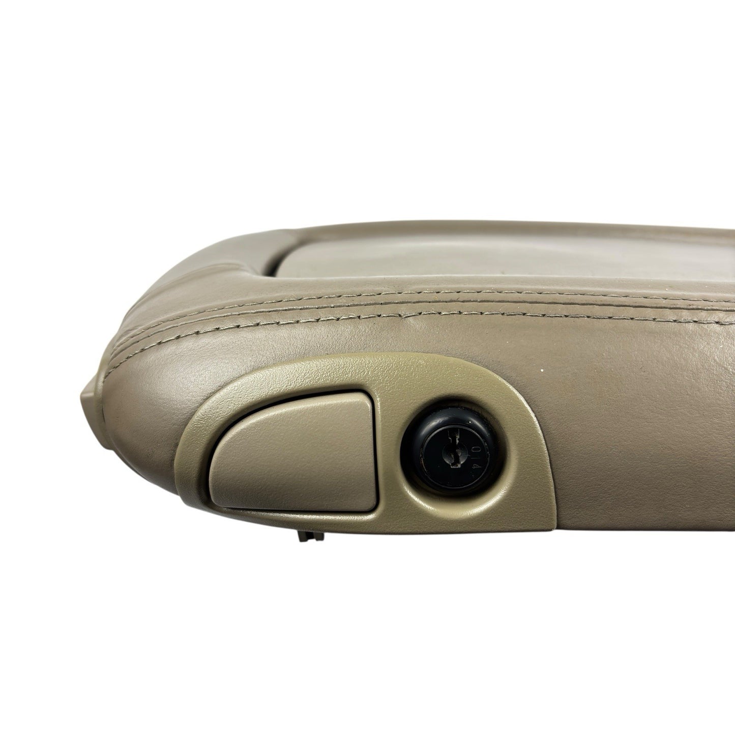 OEM 01-02 Yukon Escalade Shale Leather Armrest Lid Console Cover