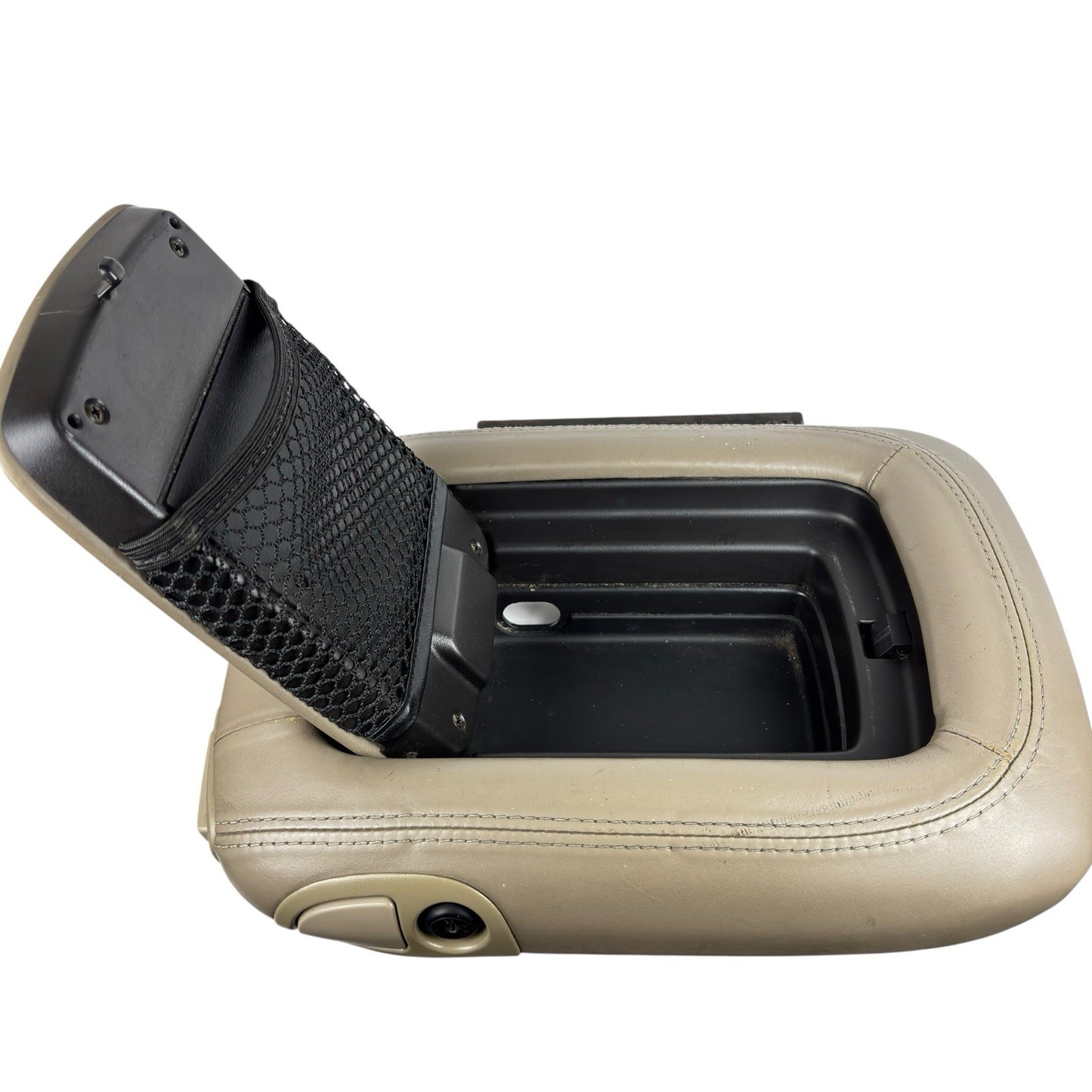 OEM 01-02 Yukon Escalade Shale Leather Armrest Lid Console Cover