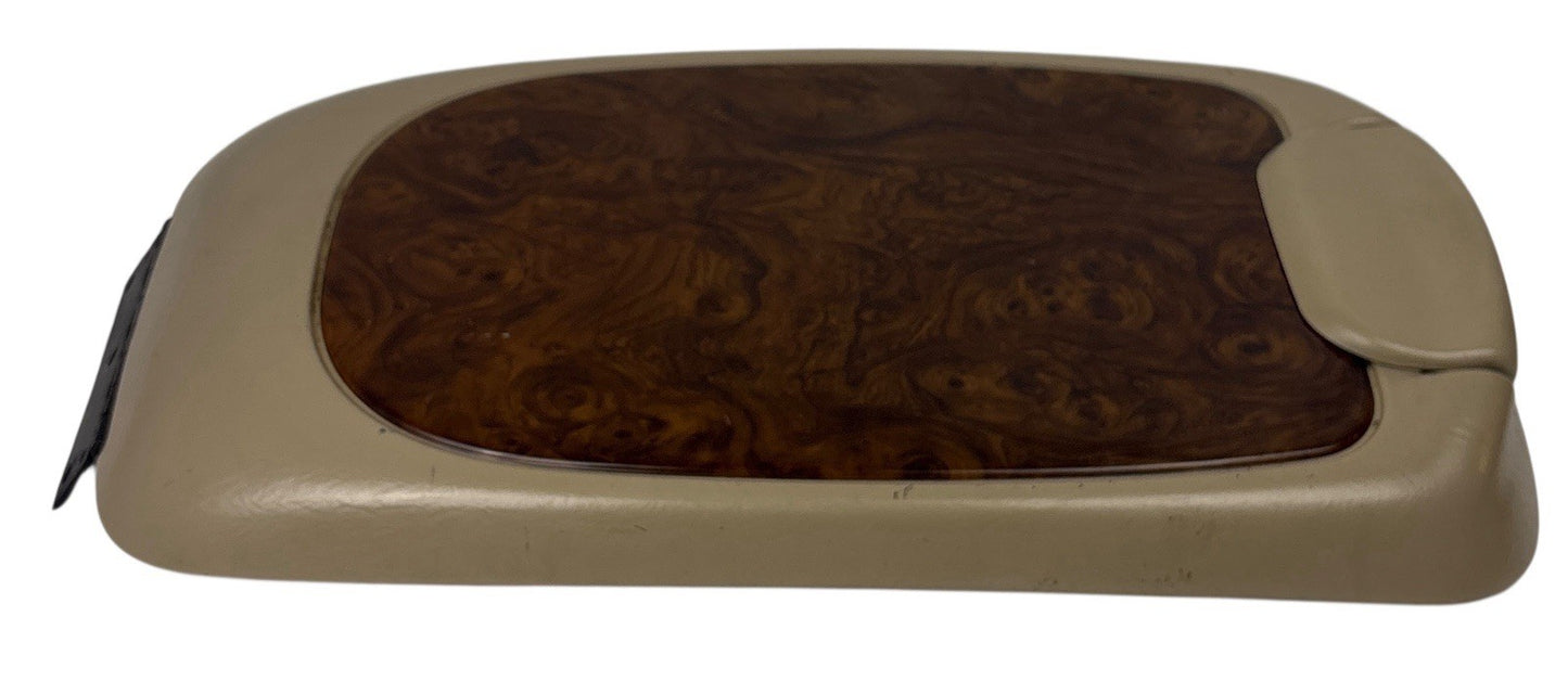 OEM 99-07 Ford Excursion F250 F350 Brown Tan Wood Console Lid