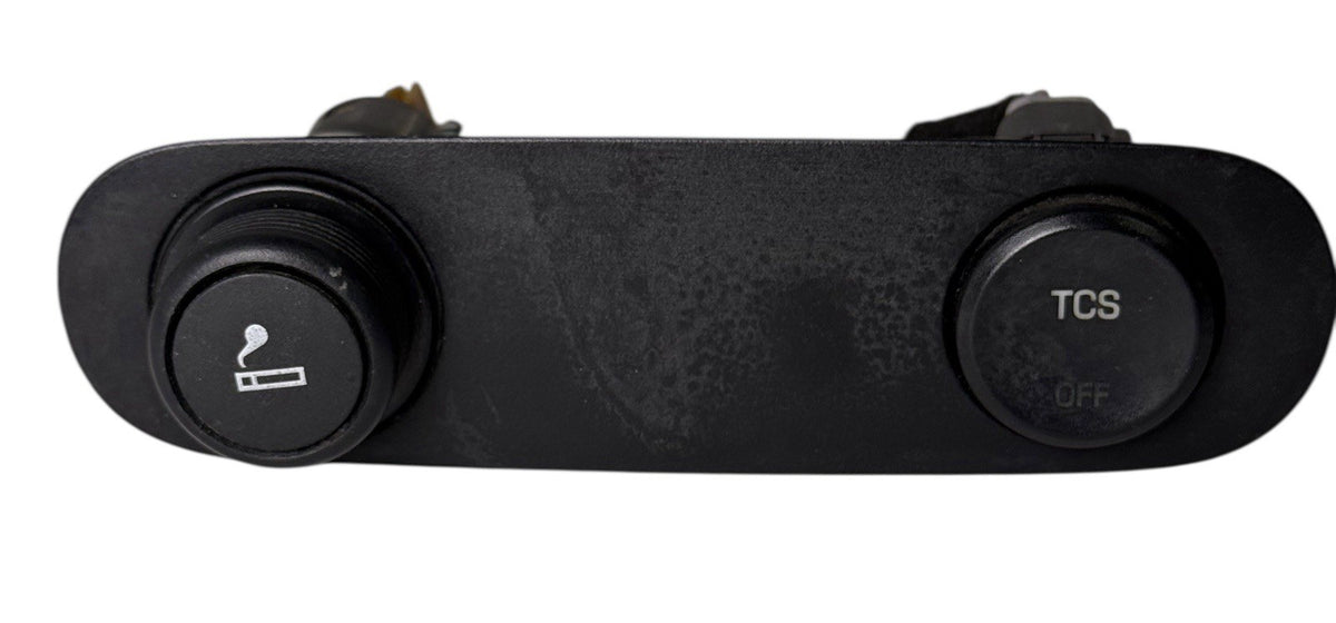 OEM 2004-2008 Ford F-150 Traction Control Switch w/ 12V Lighter Socket Bezel 4L3Z-15A860-AAW — Part# 4L3Z-15A860-AAW