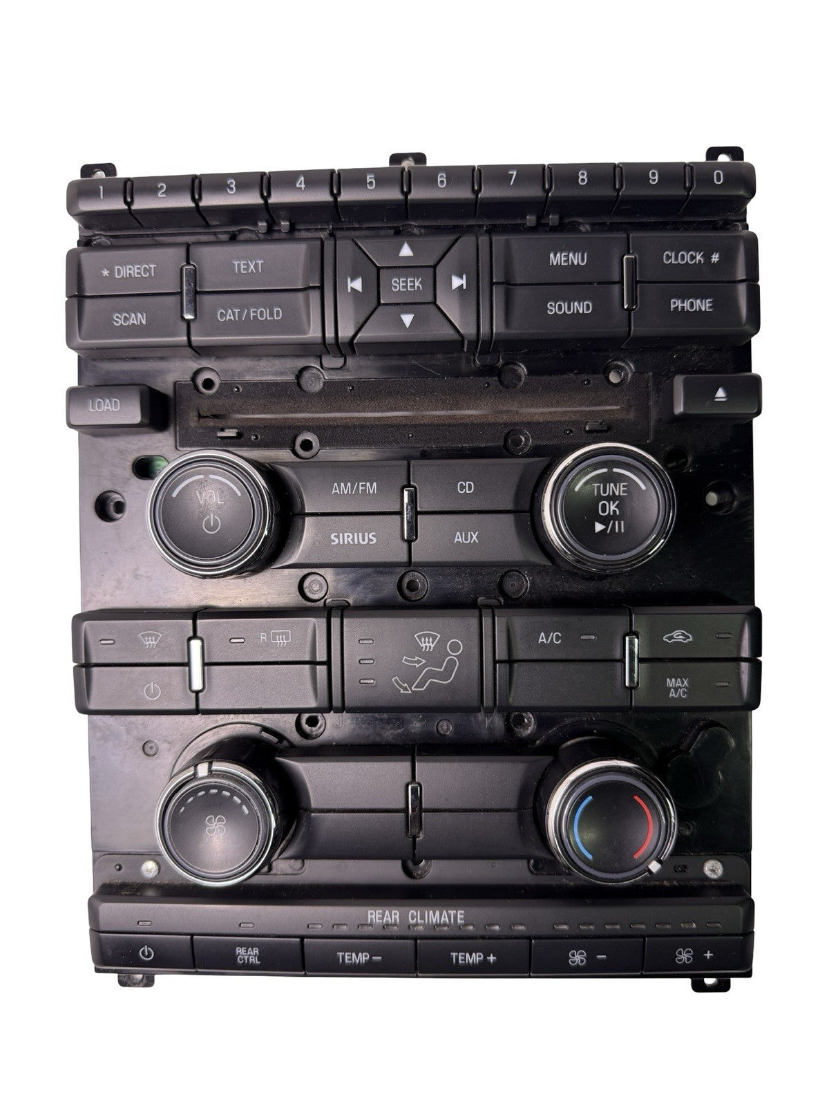 OEM 2009-2012 Ford Flex Radio Face Climate Control Panel AA8T 18A802 AB AA8T18A802AB — Part# AA8T18A802AB
