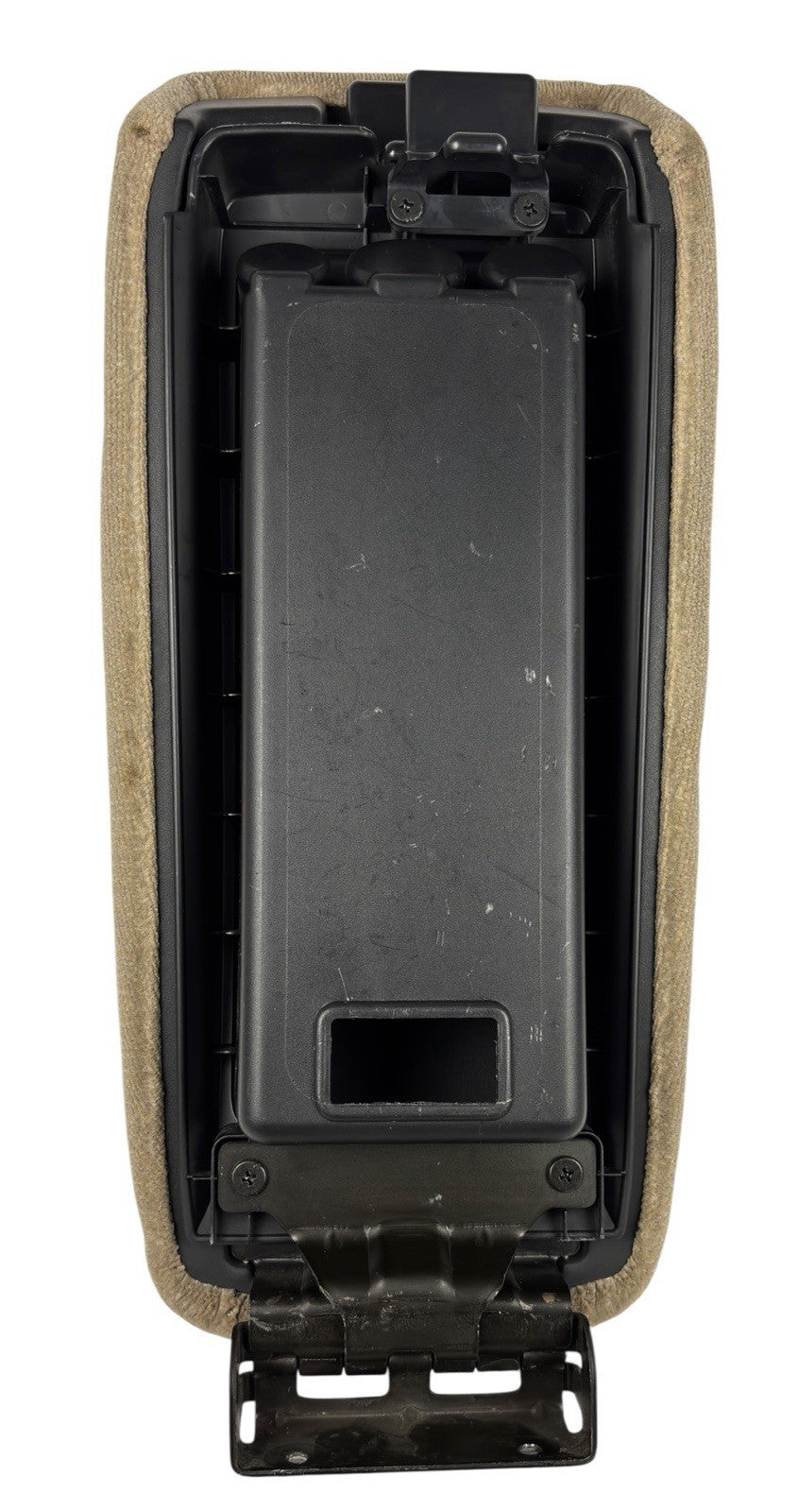 OEM 98-02 Honda Accord Beige Cloth Console Lid Armrest Top Cover Storage