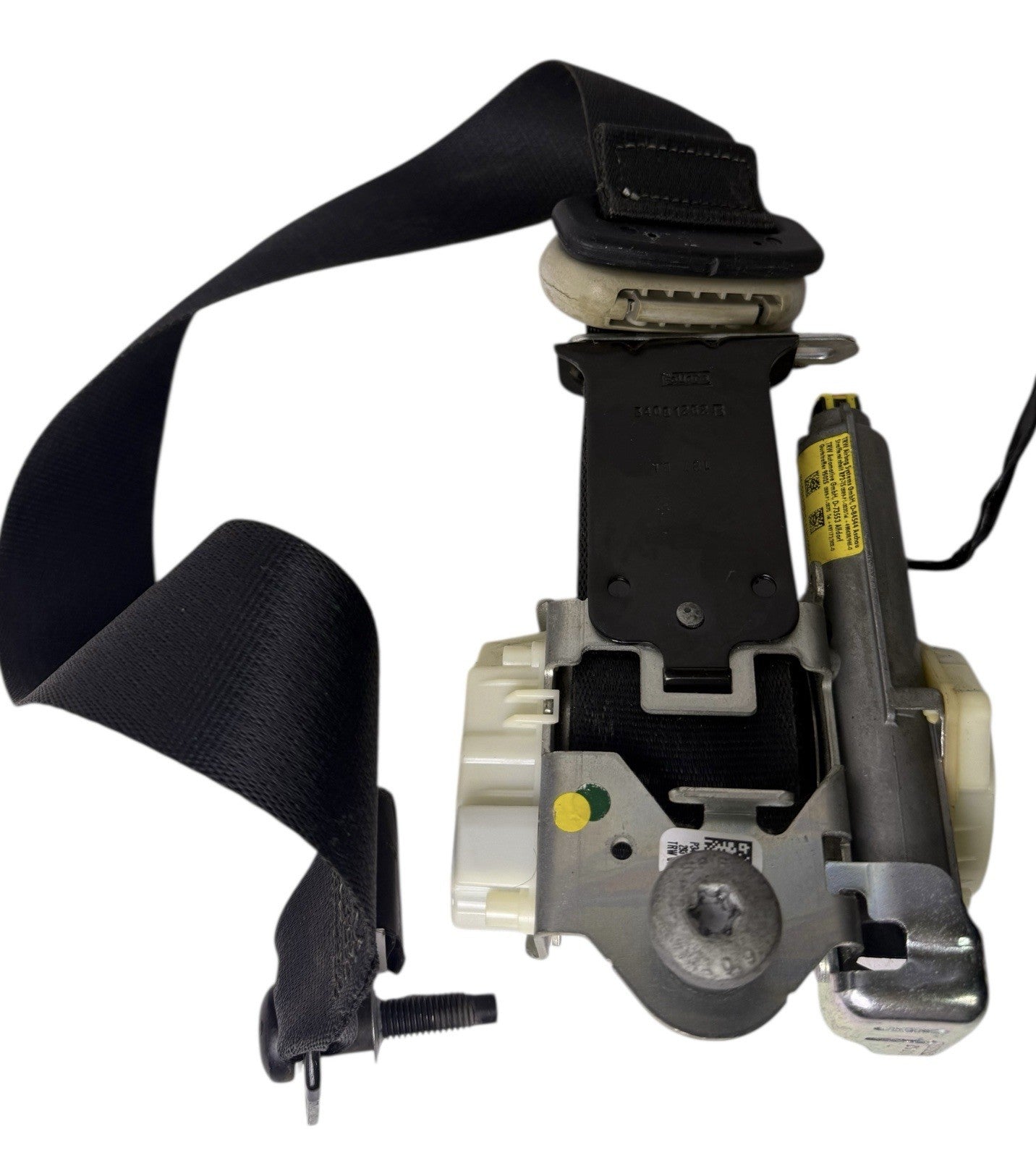 OEM 2014-2019 Ford Fiesta Driver Left Seat Belt Retractor Black Assembly