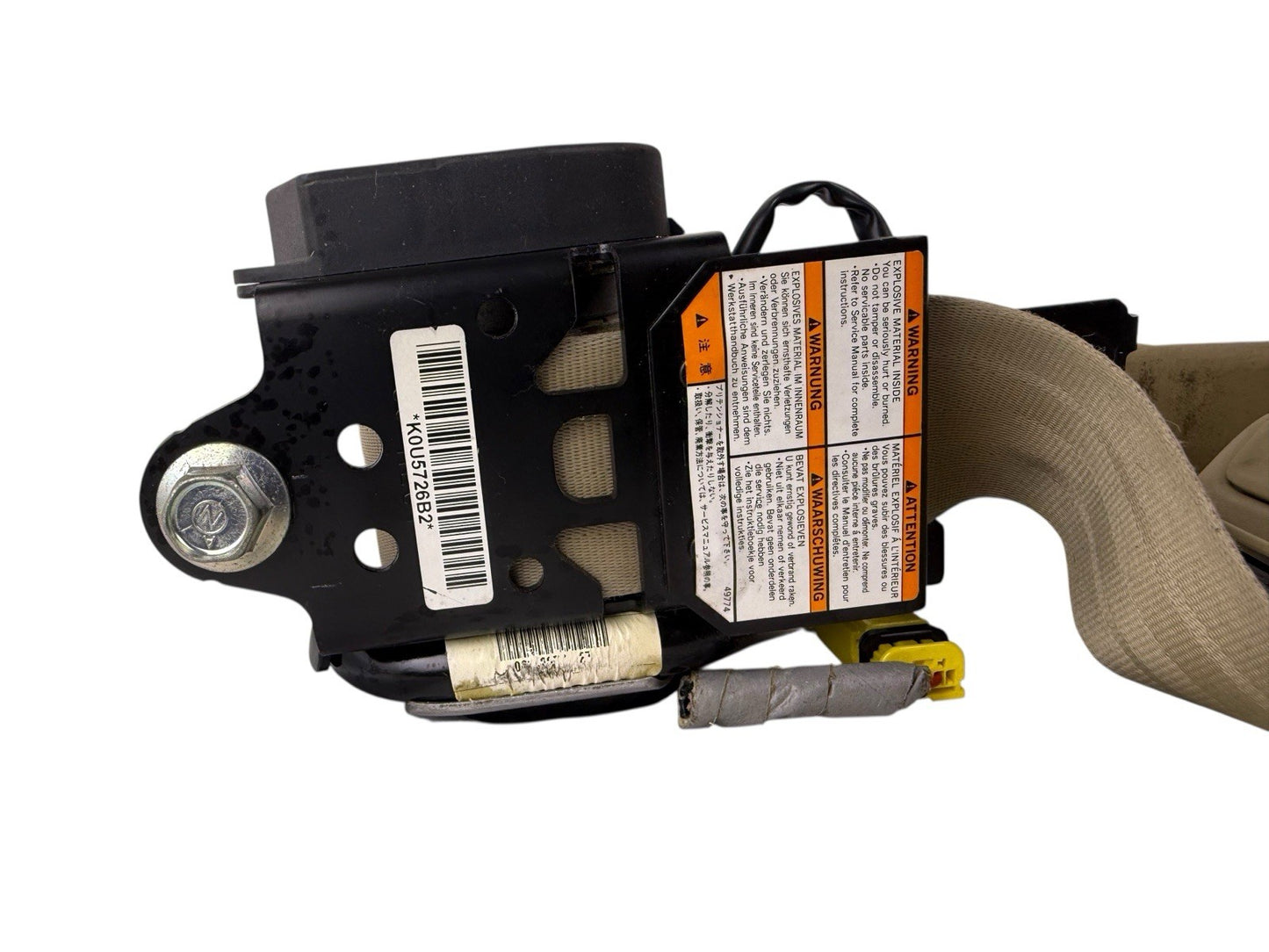 OEM 2007–2011 Honda CR‑V Front Left Driver Seat Belt Retractor TAN