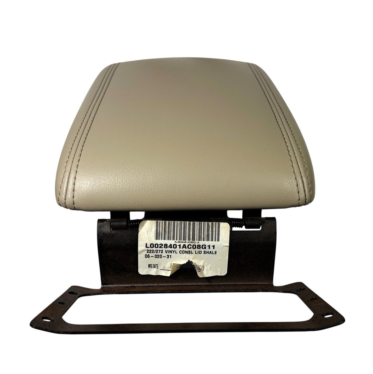 OEM 06–11 Cadillac DTS Shale Leather Console Lid Armrest w/ Hinge