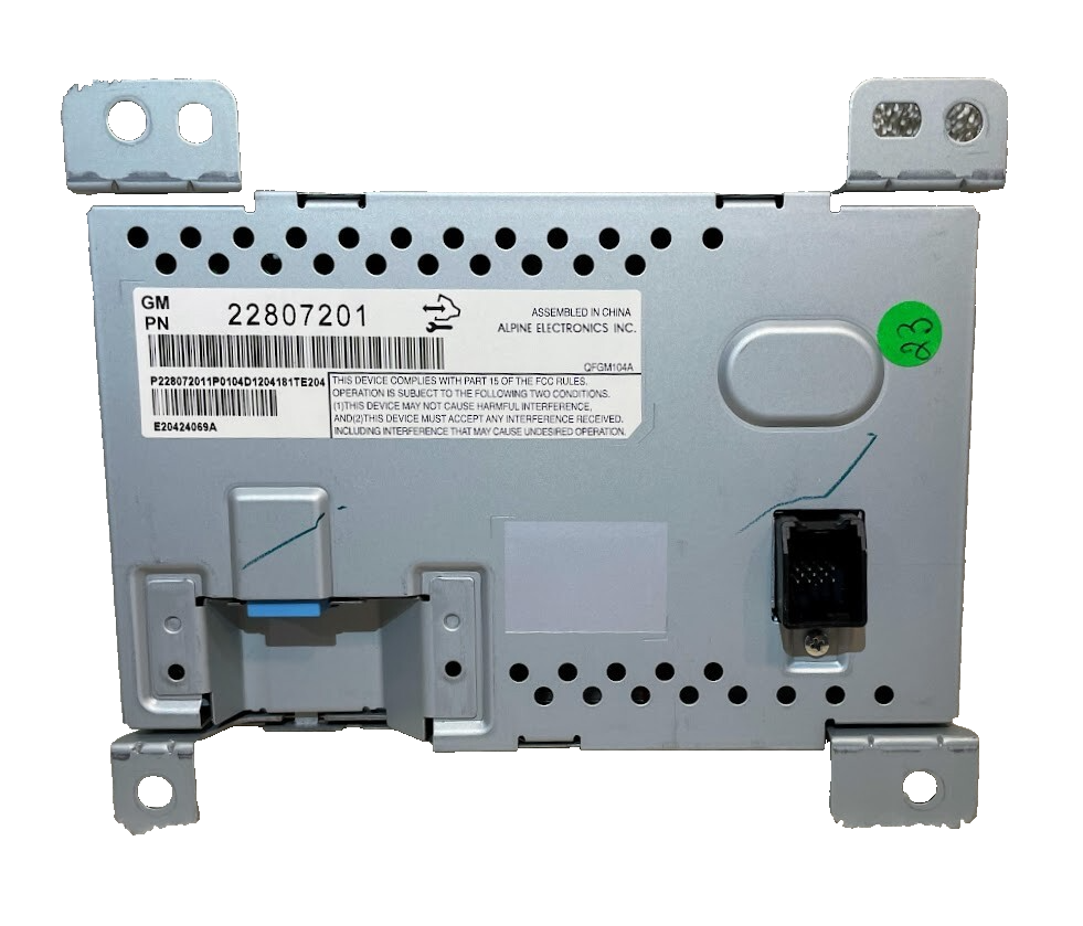 📺 OEM 2010–2017 Chevy Equinox 7" Radio Info Display Screen – P/N 22807201