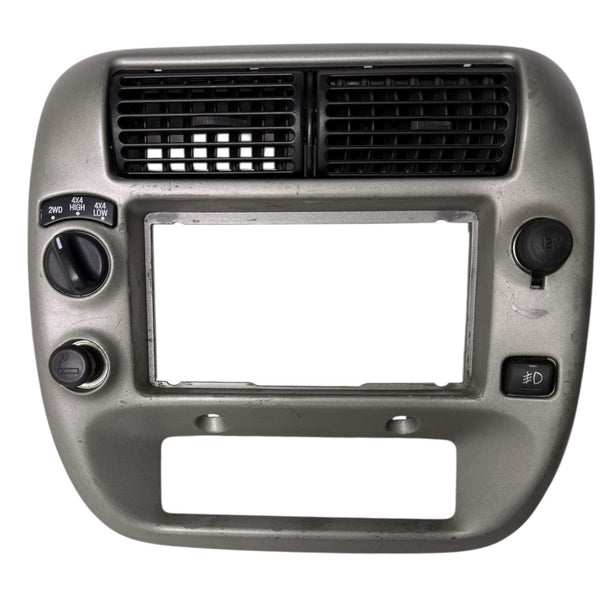 1995-2004 Ford Ranger Dashboard Radio Heater Bezel w/ 4x4, Fog Lights & Lighter 1L5Z-10044D70-BA-SVR OEM