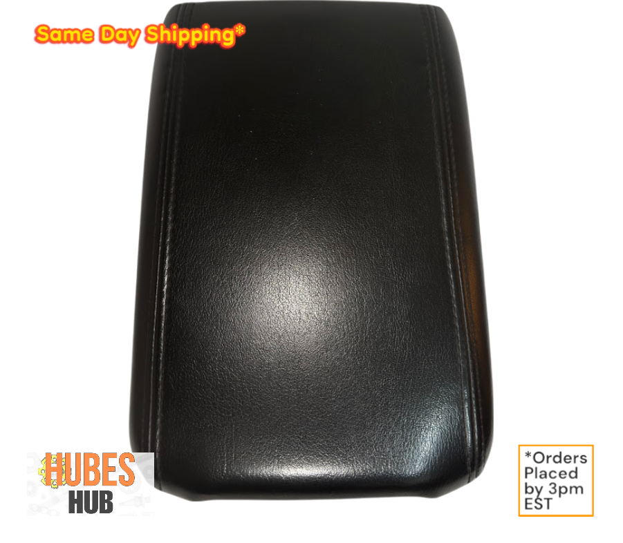 07-17 Acadia Traverse Enclave Center Console Lid Armrest Black Leather OEM