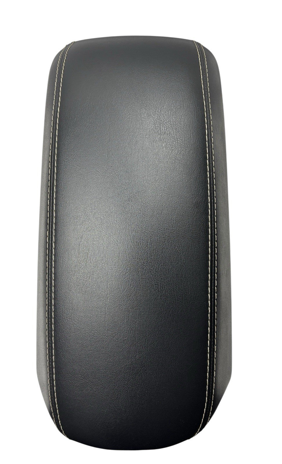 OEM 2014-2018 Jeep Cherokee Center Console Armrest Black Leather White Stitching