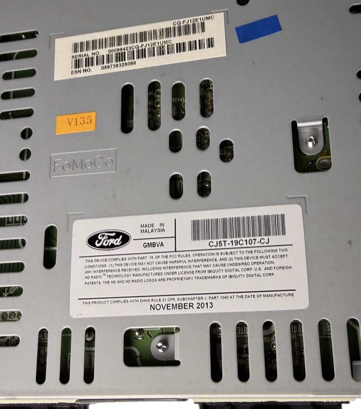 CD Player Radio Receiver Mechanism CJ5T-19C107-CJ for 2013-2014 Ford Escape — photo 10