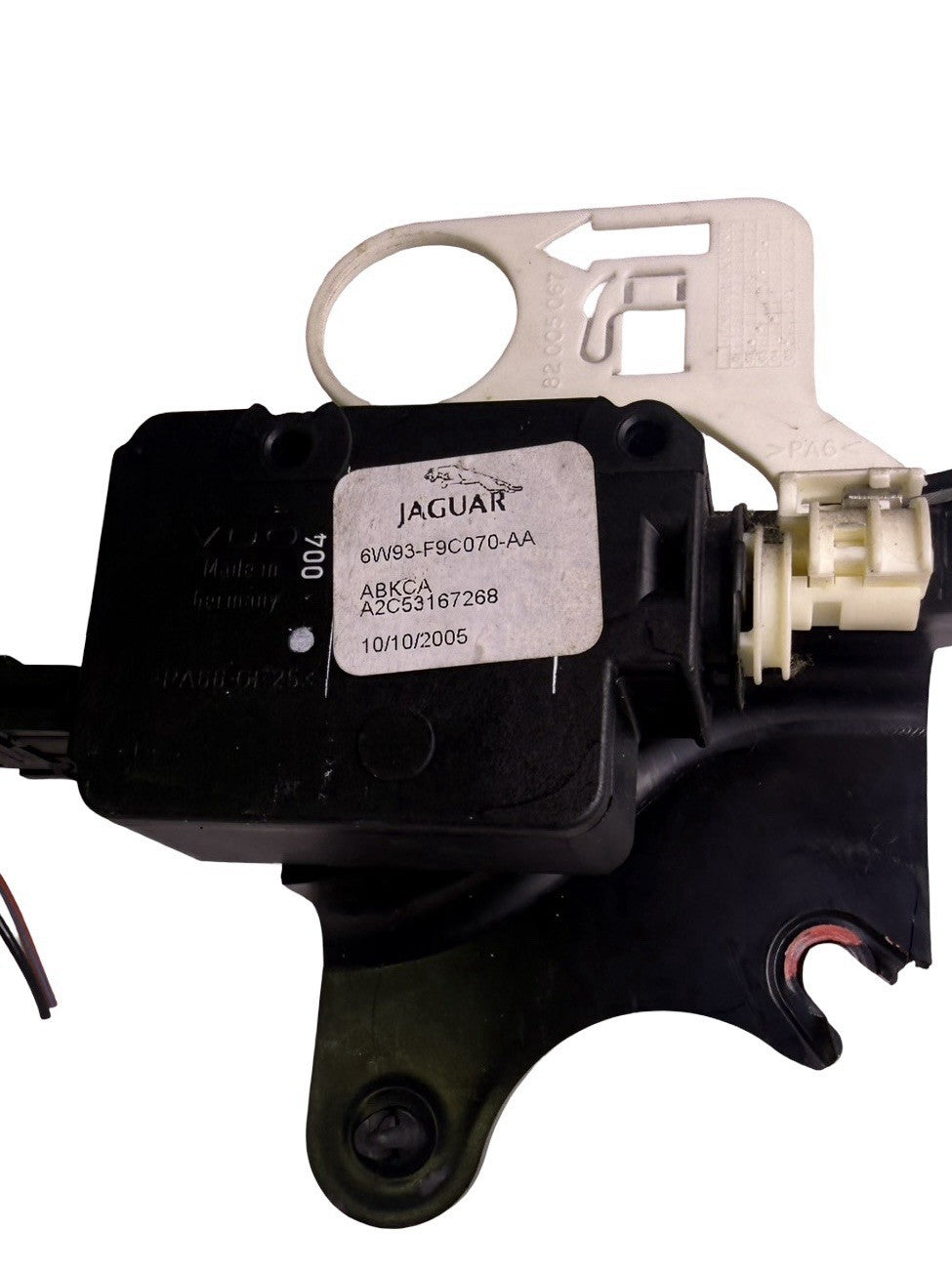 OEM 2004-2009 Jaguar XJ8 X350 X358 Fuel Gas Door Lock Release Actuator — Part# 6W93F9C070AB