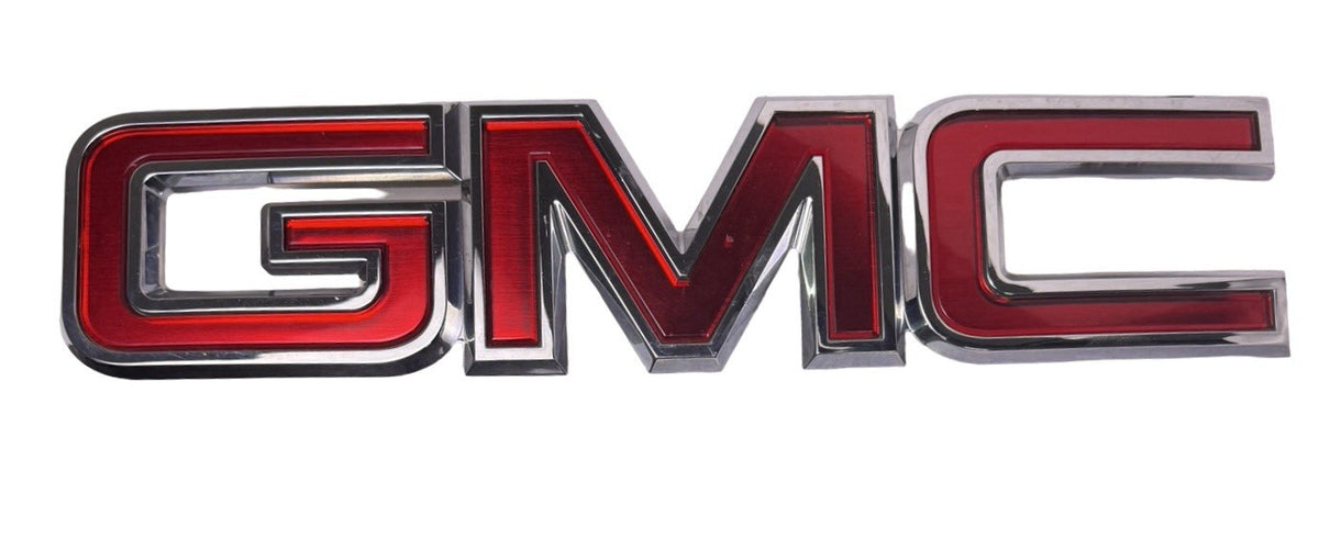 GM Yukon GM Chrome Red Grille Emblem Logo 15126352 for 2007-2014 GMC Acadia — photo 3
