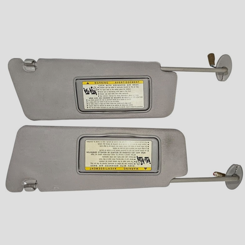 ✅ OEM 2002–2006 Lexus ES300 & ES330 Sun Visor Pair – Gray Cloth, Lighted Mirrors