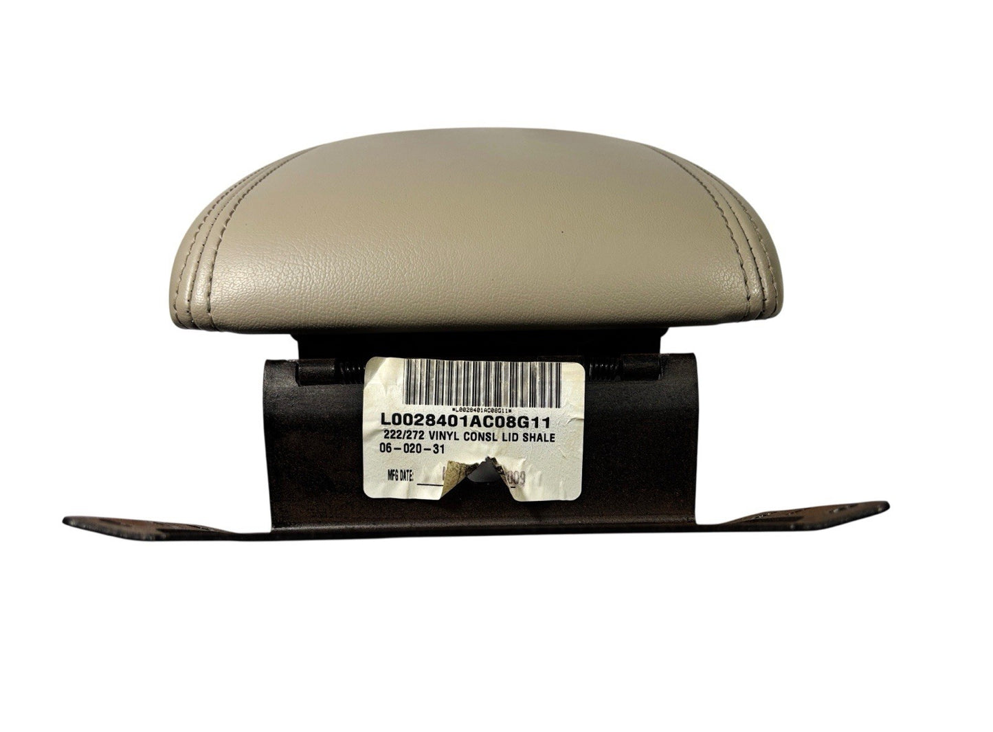 OEM 06–11 Cadillac DTS Shale Leather Console Lid Armrest w/ Hinge