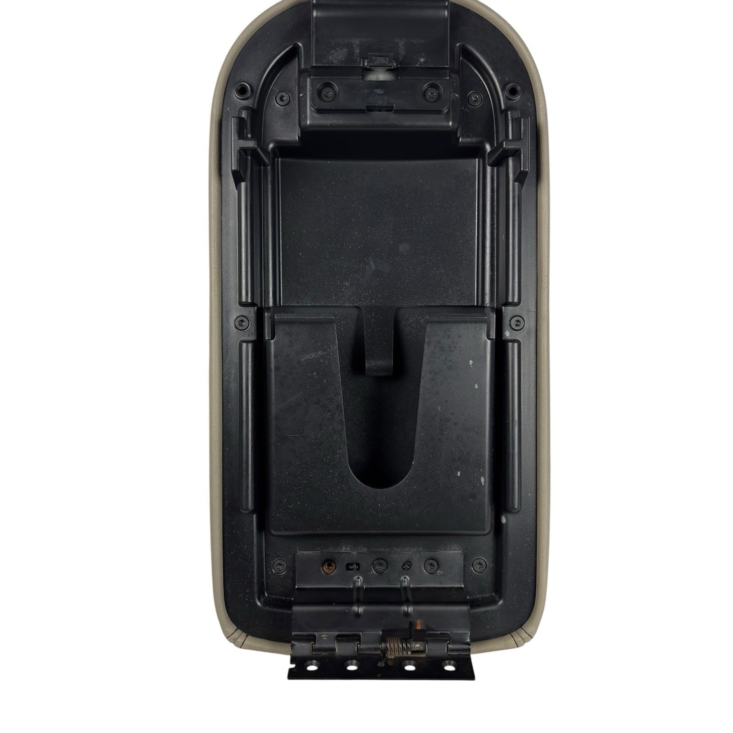 OEM 08-09 Ford Taurus X Beige Leather Armrest Console Lid Cover