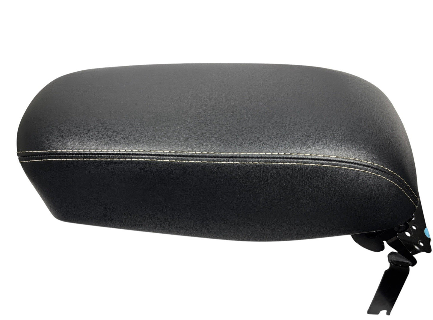 OEM 2014-2018 Jeep Cherokee Center Console Armrest Black Leather White Stitching