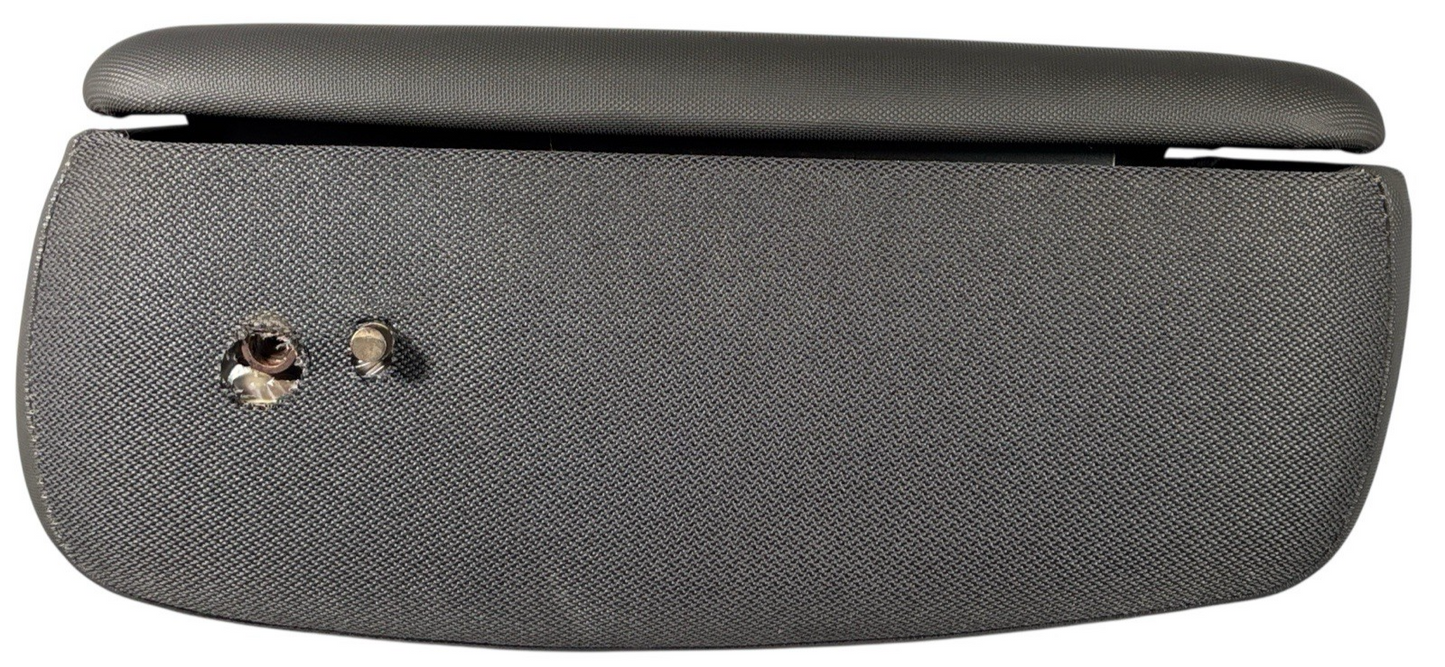 OEM 98–04 Ford Ranger Gray Center Console Armrest w/ Lid + Bracket Covers